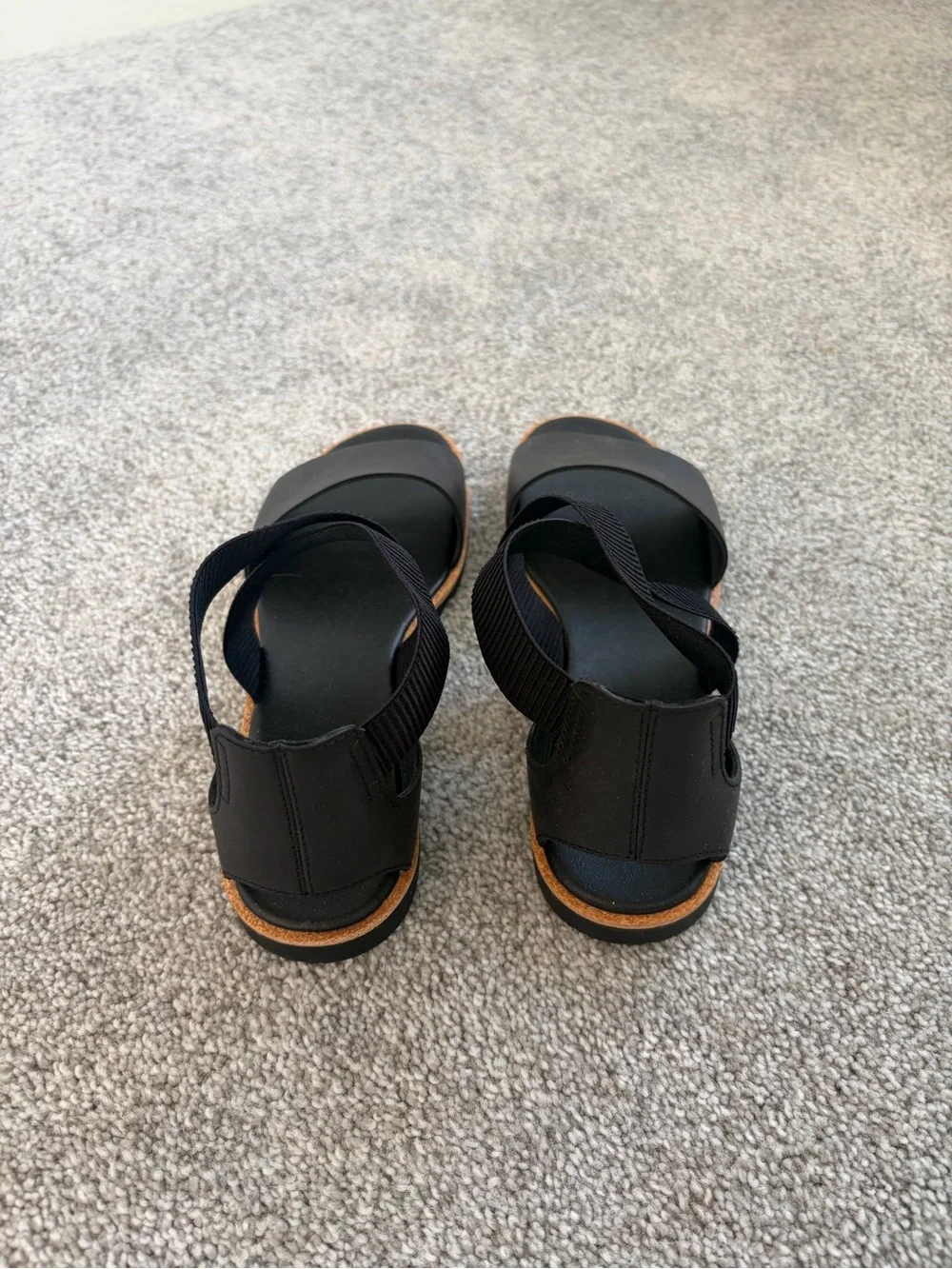 Sorel Ella III Black Sandal Size 8